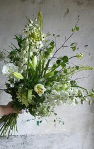 Plukboeket wit groen